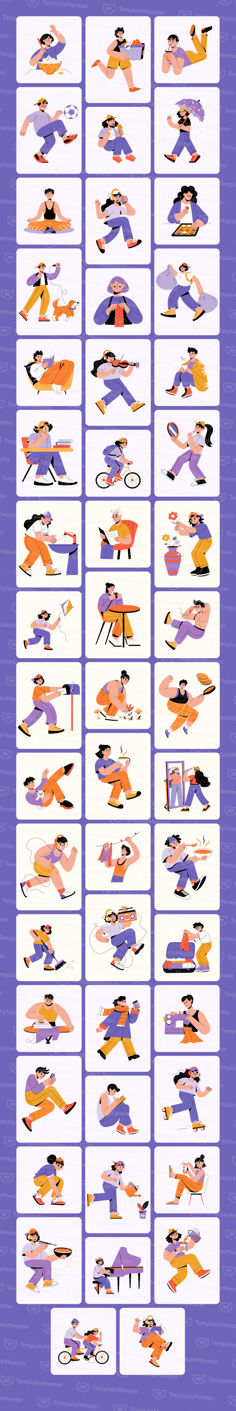 日常活动插图集 - Features Image 1