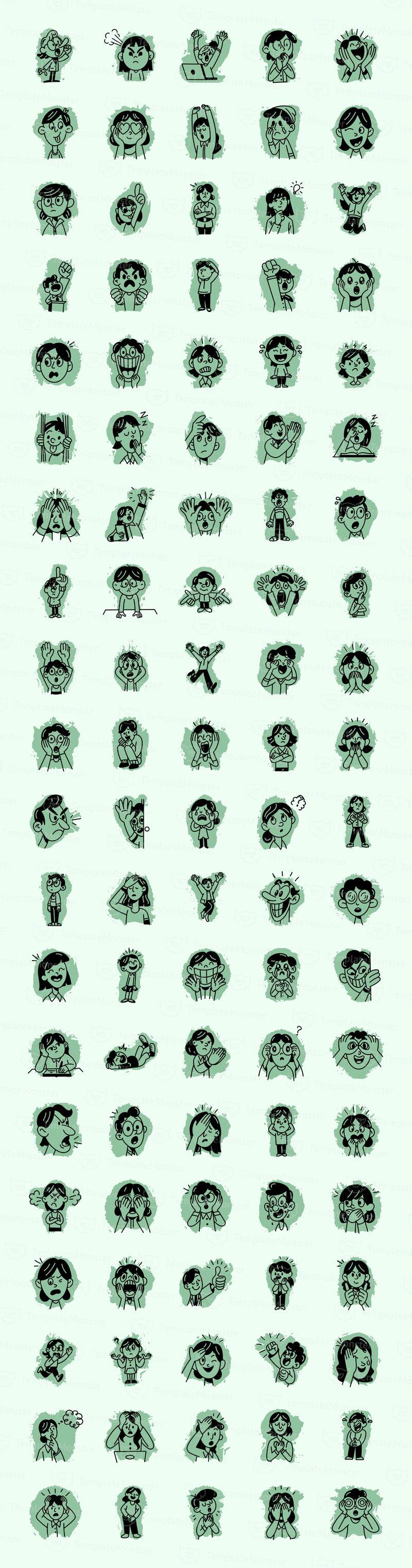 Reaction Doodle Icon Pack - Features Image 1