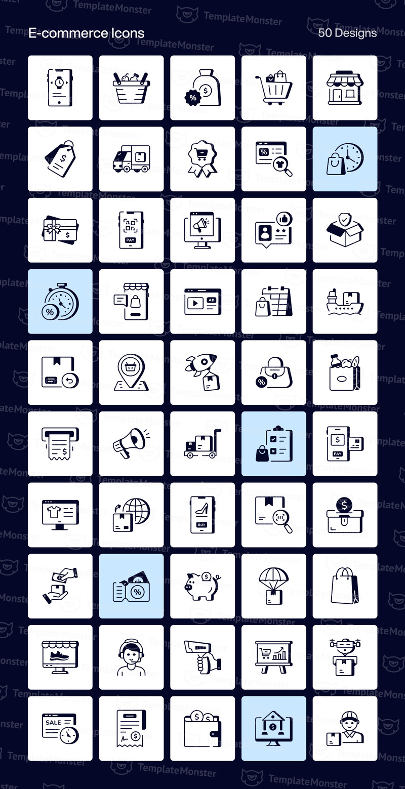 Сучасні технології лінія іконок - Features Image 8