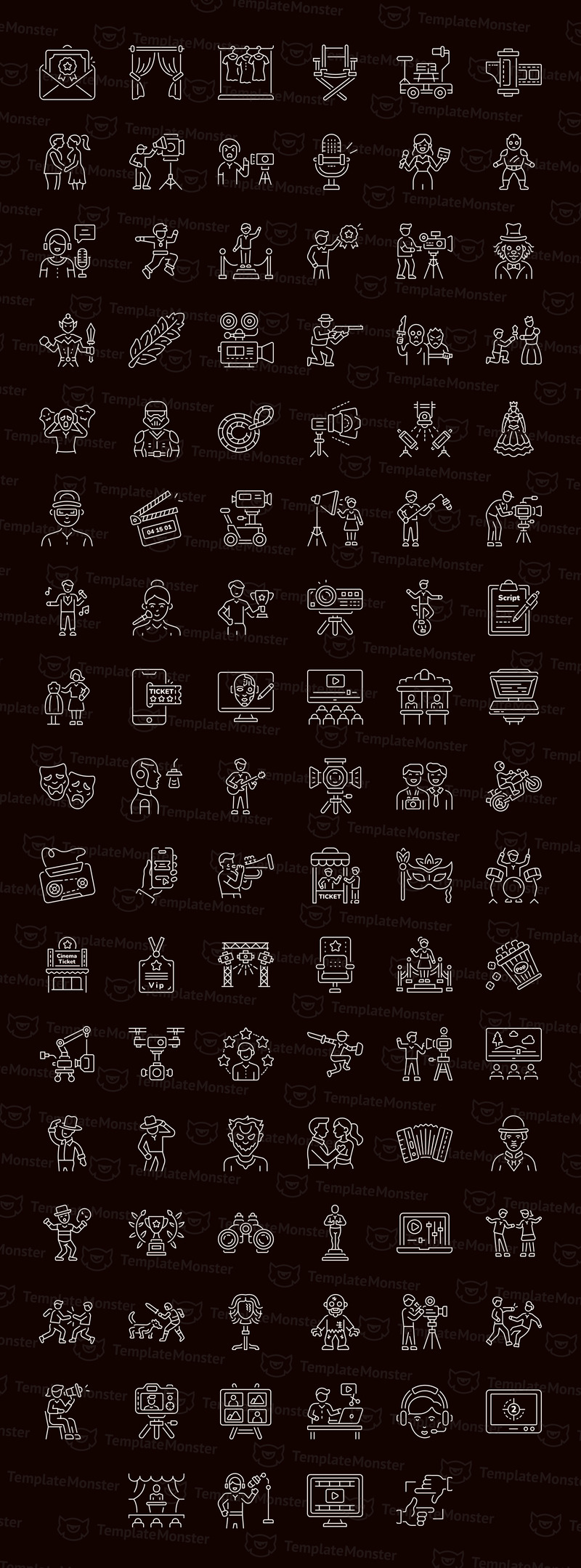 Modern Movie Icon Art Set - Features Image 1