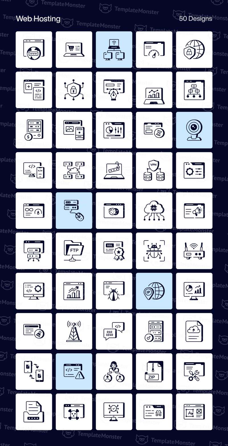 Сучасні технології лінія іконок - Features Image 9