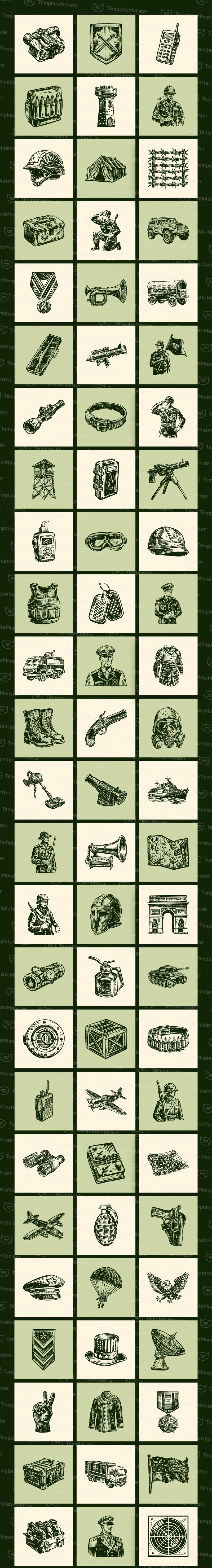 Modern Vintage Military Art Set - Features Image 1