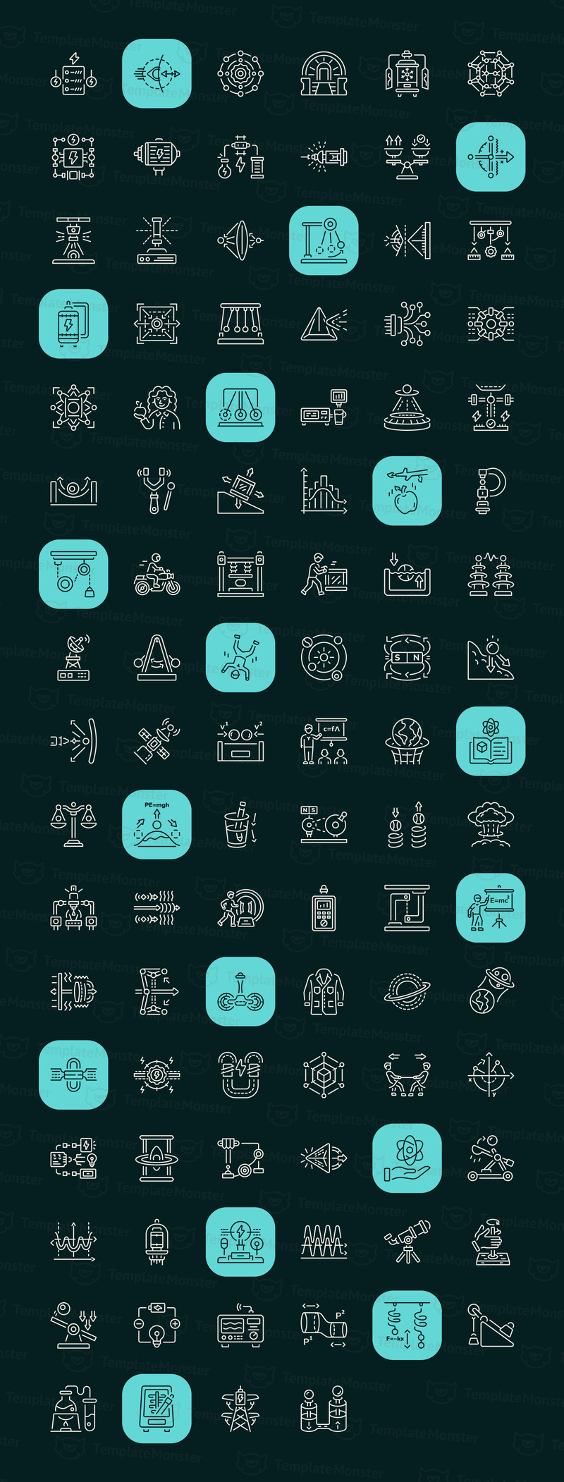 Modern Physics Icon Art Set - Features Image 1