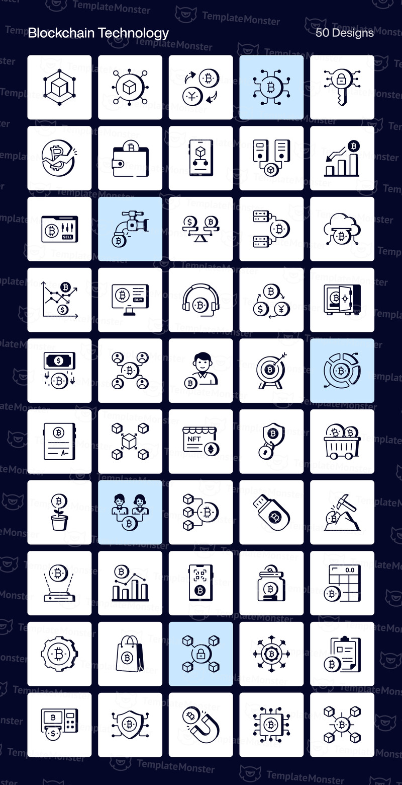 Сучасні технології лінія іконок - Features Image 2