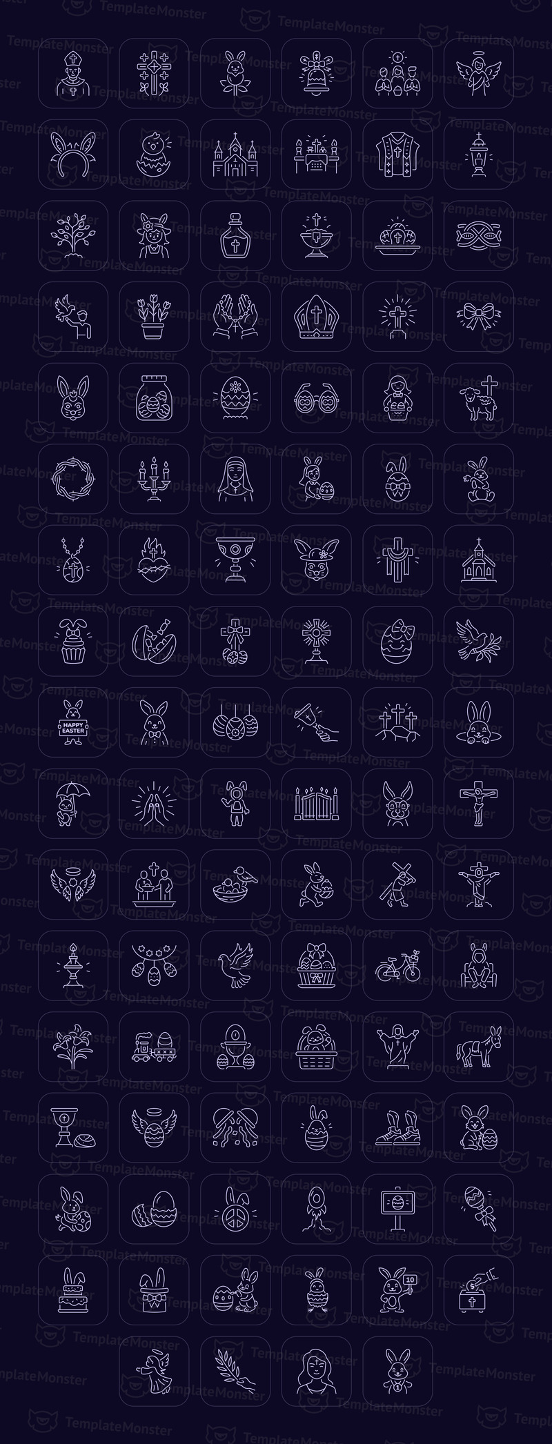 现代复活节图标集合 - Features Image 1