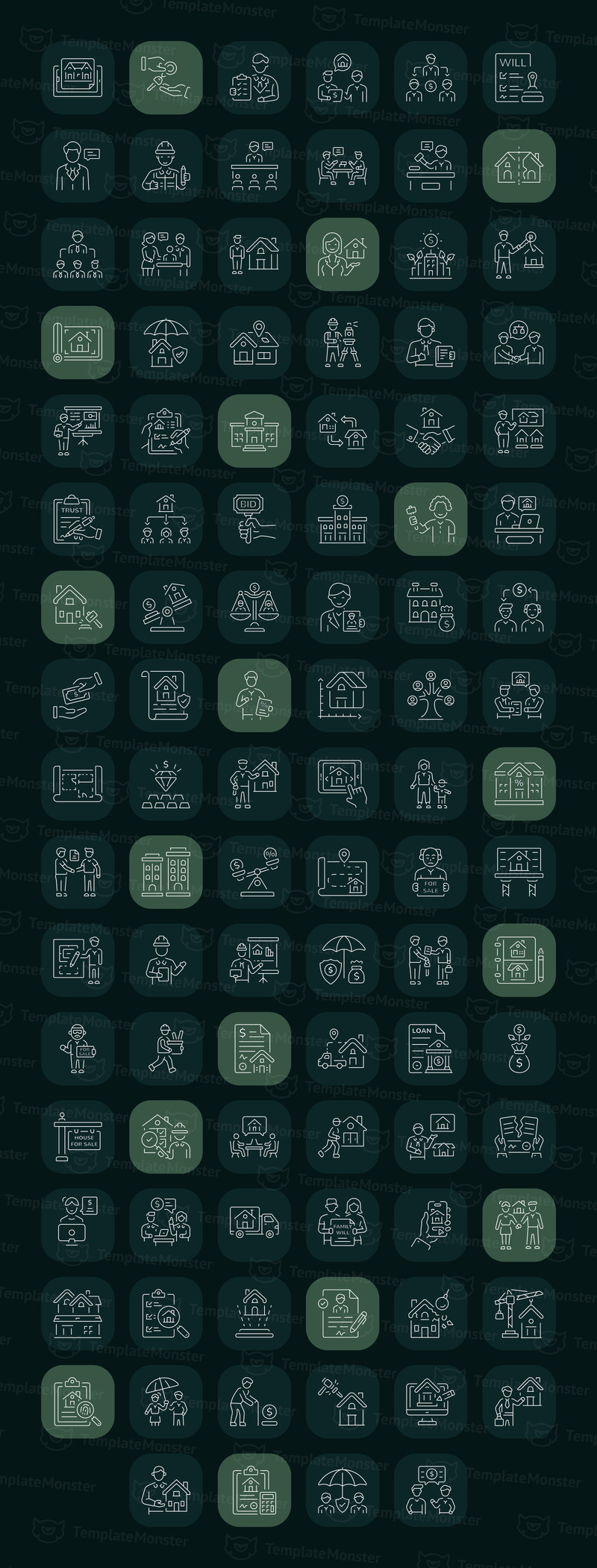 Estate Planning Icons Set - Features Image 1