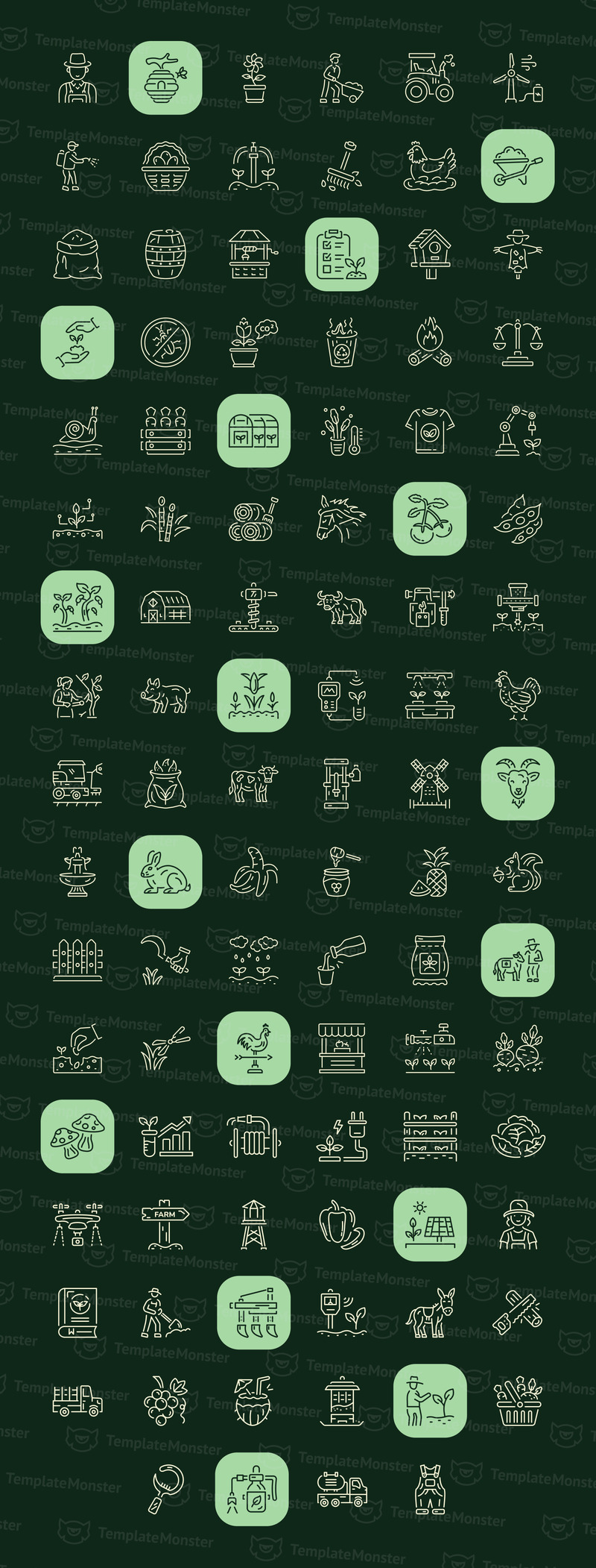 Farm and Agriculture Icon Collection - Features Image 1