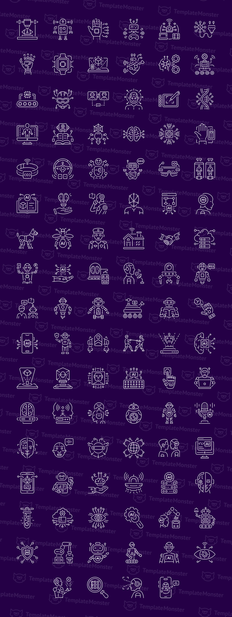 Artificial Intelligence Icon Art Set - Features Image 1