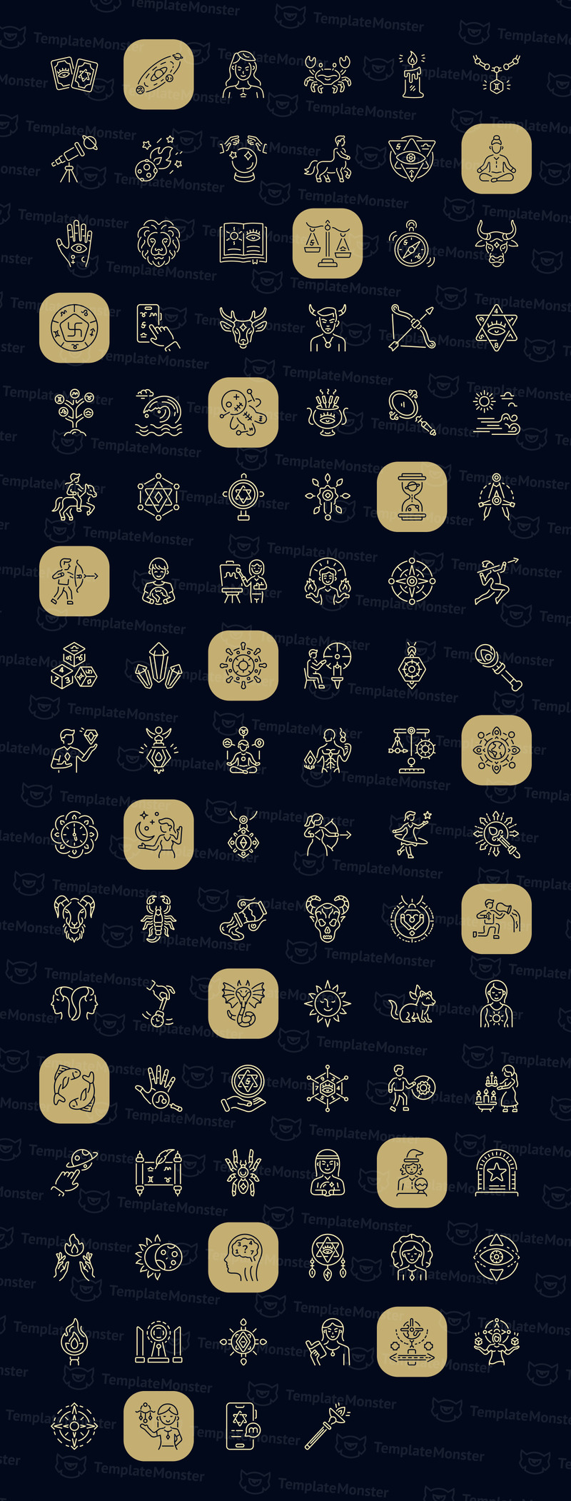 Astrology and Zodiac Icon Set - Features Image 1