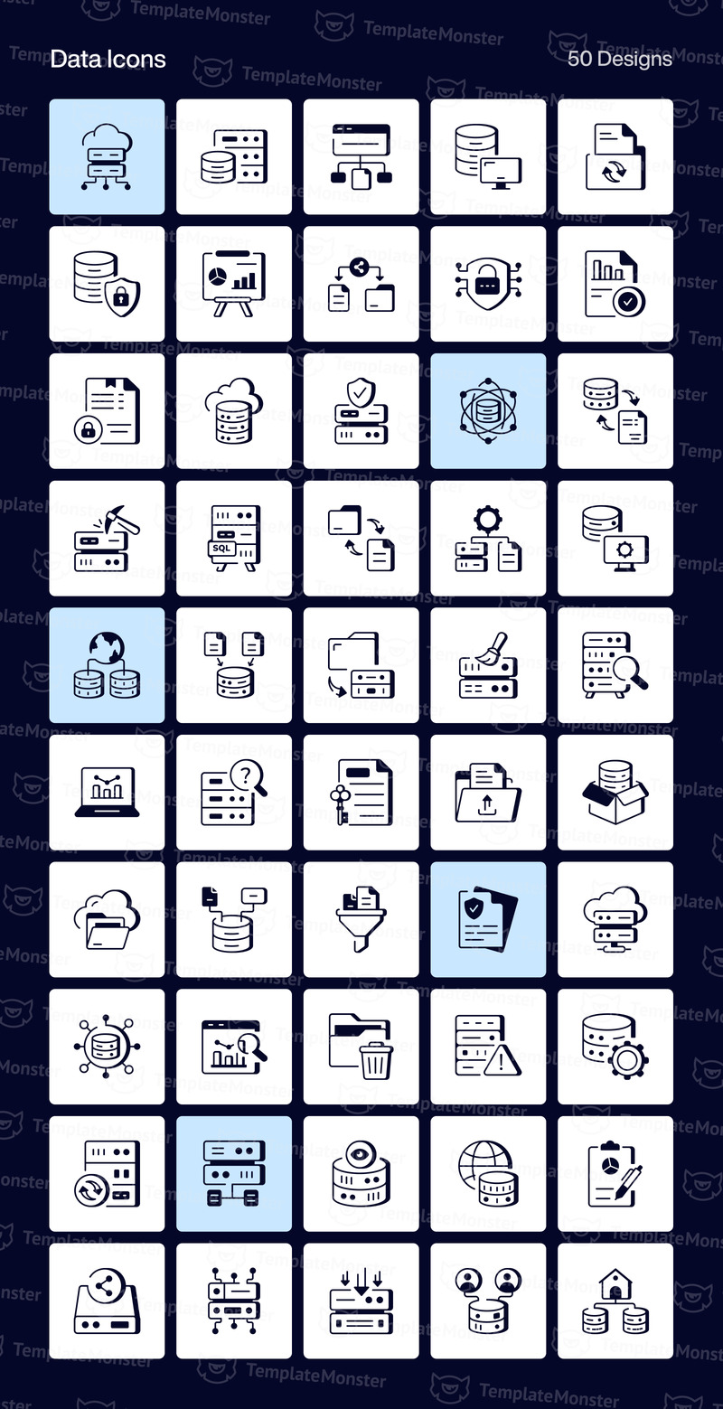 Сучасні технології лінія іконок - Features Image 6