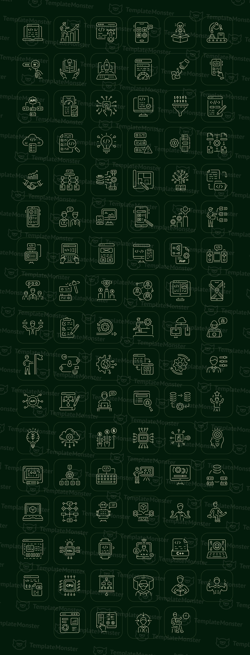 Modern Development Icon Art Set - Features Image 1