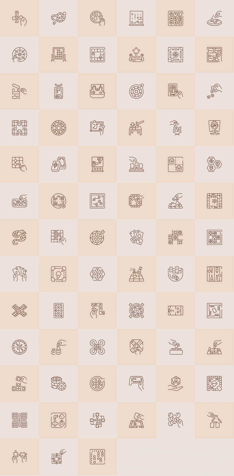 现代棋盘游戏图标艺术集 - Features Image 1