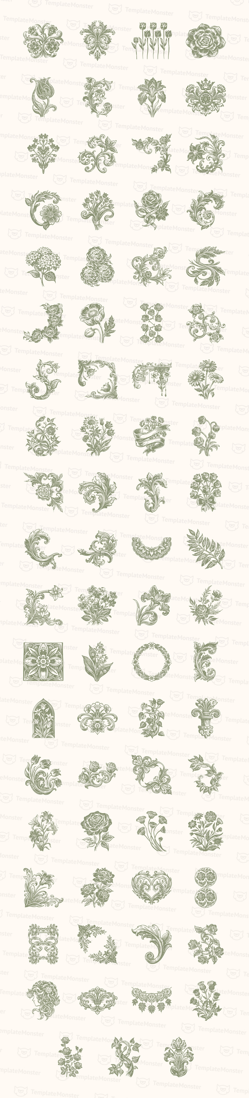 Vintage Floral Illustration Set - Features Image 1