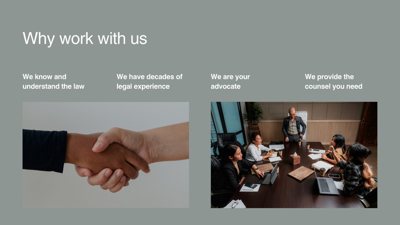 Advokatbyrå och juridisk support Webbplats UI-mallpaket – 15 premiumdesigner - Features Image 3