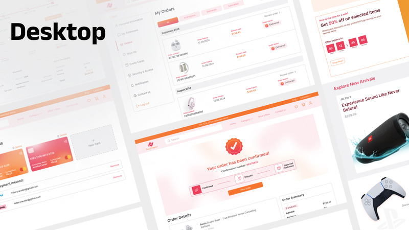 E-Commerce Figma-thema en web-app-UI-kit - Features Image 4