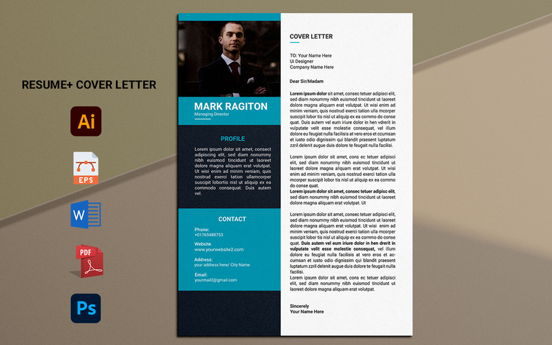 Professional Resume Template with Cover Letter - Features Image 2