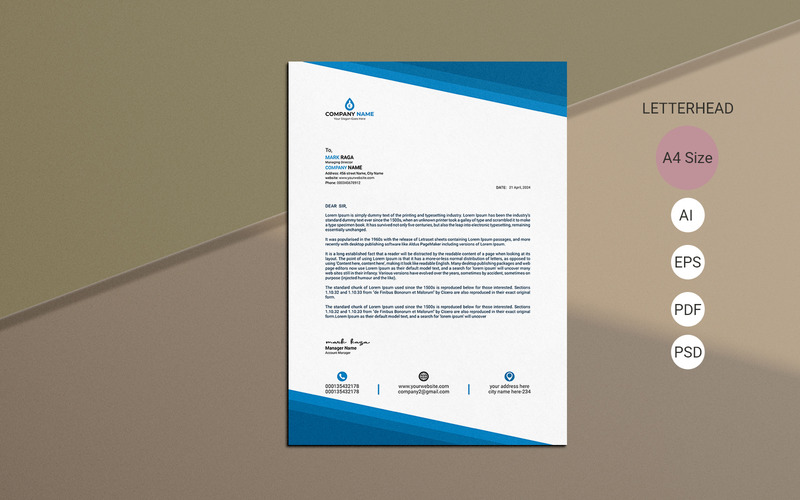 Creative And Modern Letterhead Design - Corporate Identity Template - Features Image 1
