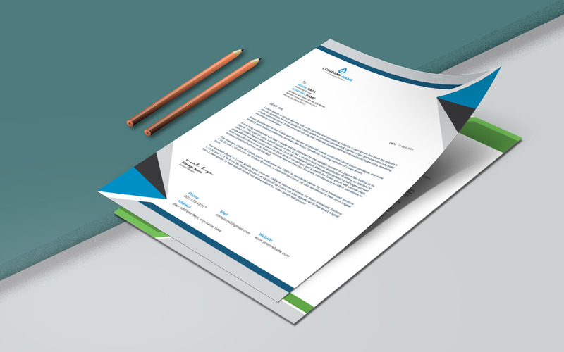 Modern letterhead template - Corporate identity template - Features Image 2