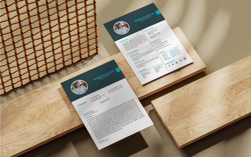 Professional Resume Template Design,  Word & PSD Resume - Features Image 1