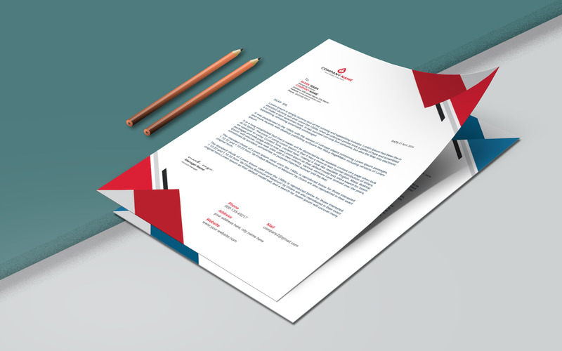 A4-es méretű levélpapír sablon tervezés és arculattervezés - Features Image 1