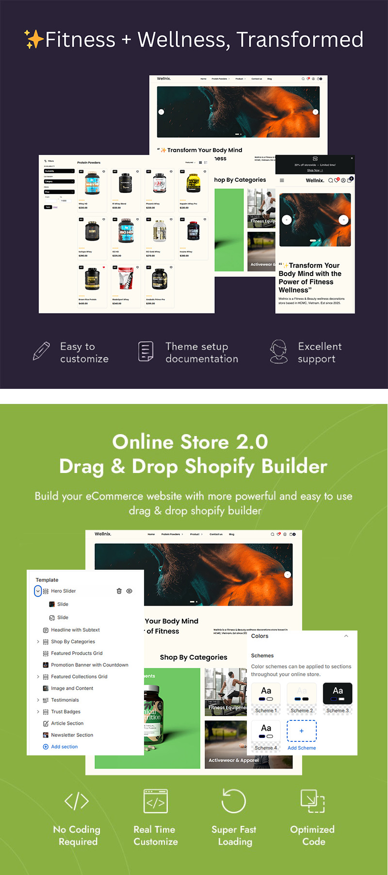 Wellnix — Shopify 2.0-tema för Wellness- och kosttillskottsbutik - Features Image 1