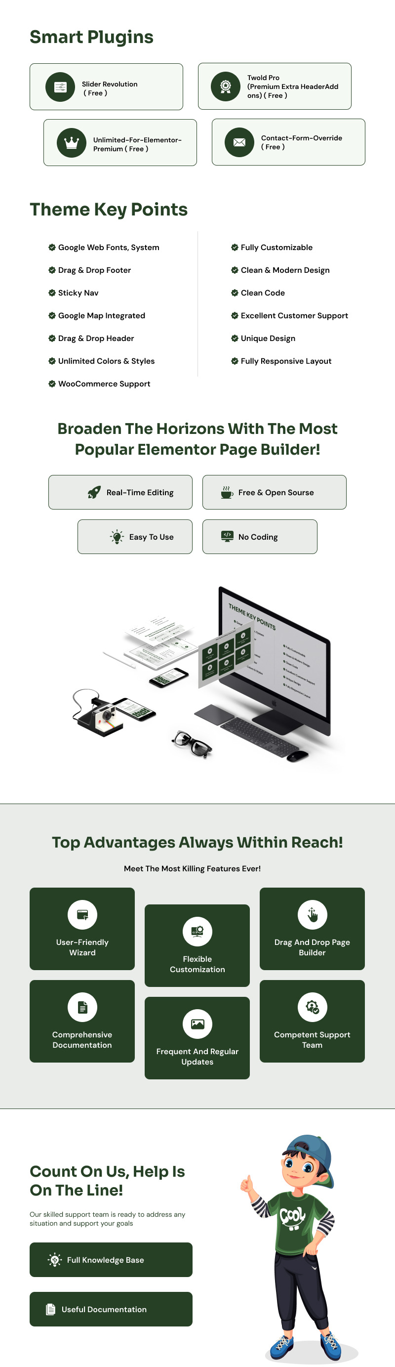Технологии - Электроника и гаджеты WooCommerce Elementor Theme - Features Image 1