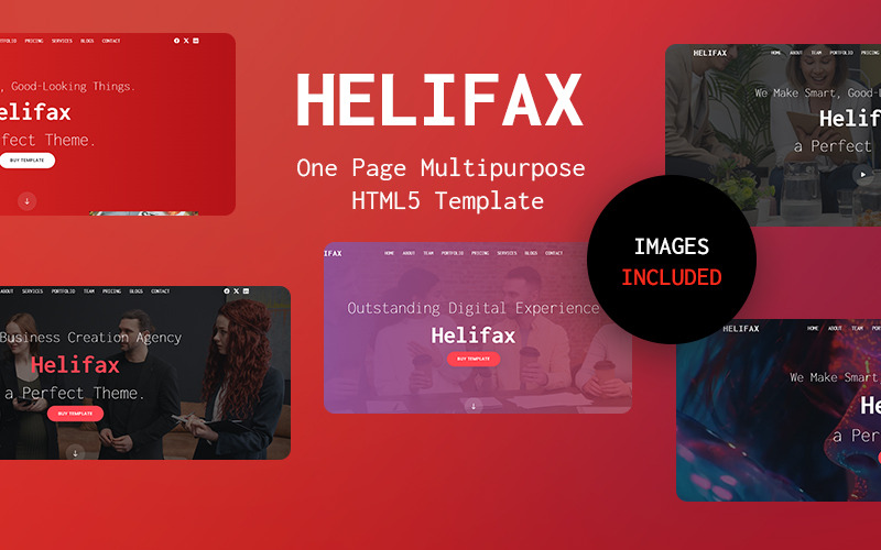 Webová agentura Helifax – víceúčelová šablona HTML5 - Features Image 1