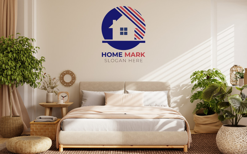 Modello di logo di progettazione del marchio della casa - Caratteristiche Immagine 2