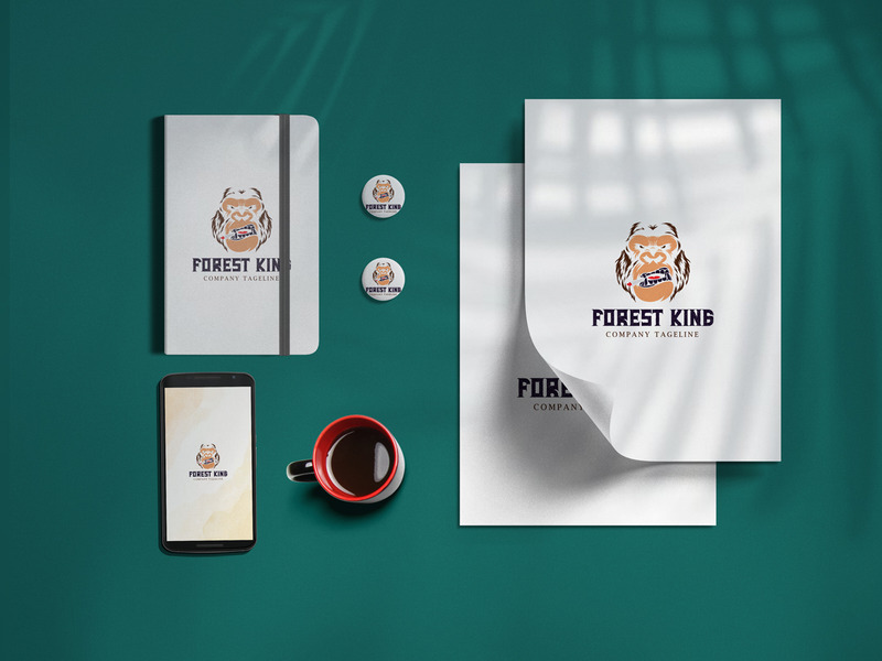 Forest King-logo-ontwerpsjabloon - Features Image 1