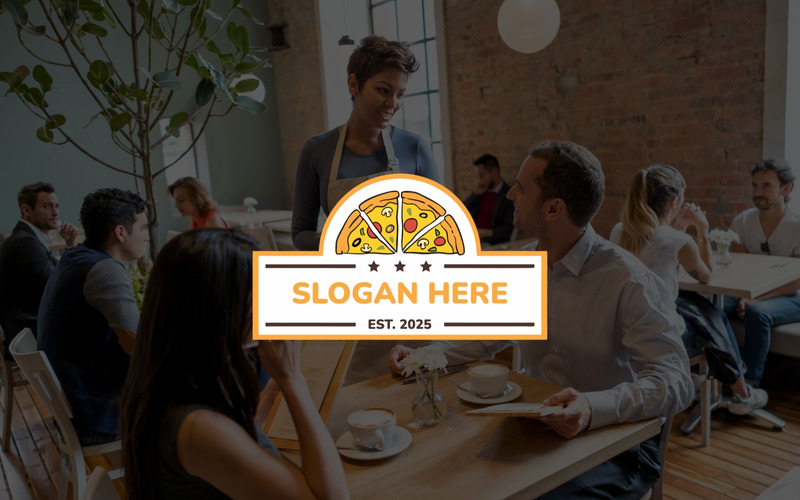 Pizza logo design Template - Features Image 1