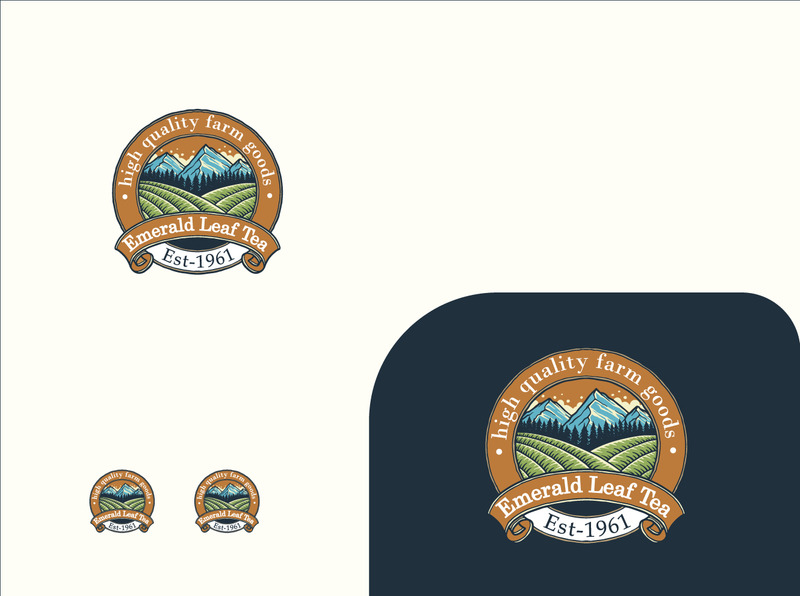 Modello di progettazione del logo Emerald Leaf Tea - Caratteristiche Immagine 1