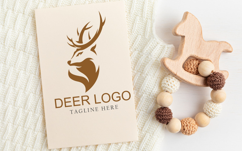 Modello di logo Wild Life Deer - Caratteristiche Immagine 1