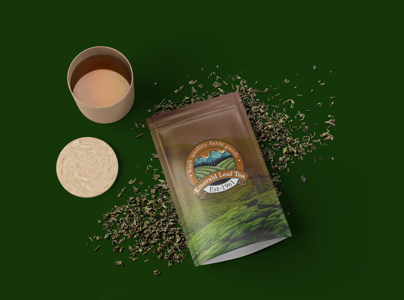 Modello di progettazione del logo Emerald Leaf Tea - Caratteristiche Immagine 2