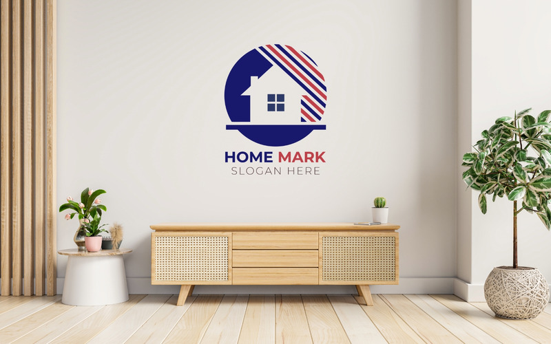 Modello di logo di progettazione del marchio della casa - Caratteristiche Immagine 1