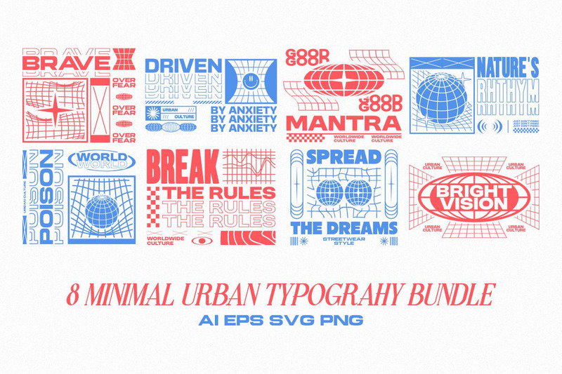 Minimal Urban Typography T-shirt Design Bundle - Features Image 1