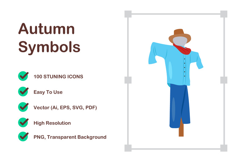 Autumn Icons Pack – Fall Leaves & Seasonal Elements Vector Set - Features Image 1