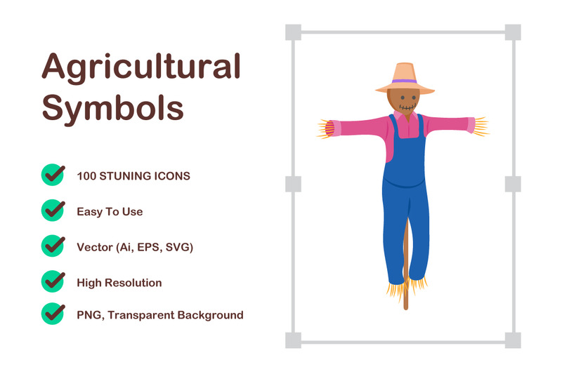 Agricultural Symbols Icon Pack – Essential Farm and Crop Icons - Features Image 1