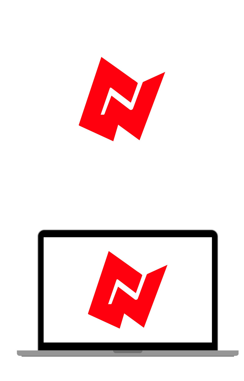 Abstrakt röd bokstav n-logotyp, isolerad på vit bakgrund - Features Image 1