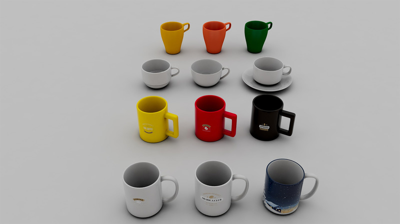 Kiváló minőségű, valósághű kávésbögre 3D-s modell márkaépítéshez és megjelenítéshez - Features Image 1