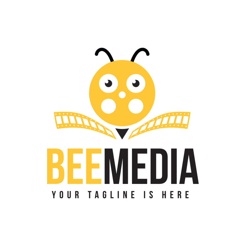 Logo Bee Media, modello di logo Bee - Caratteristiche Immagine 1