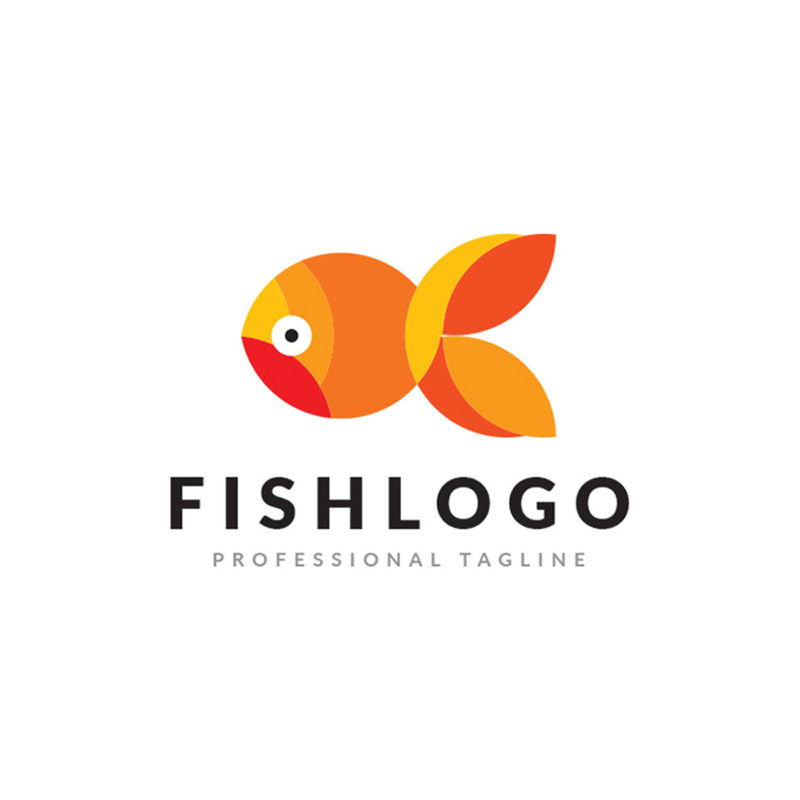 Logo de poisson, logo de poisson multicolore - Caractéristiques de l’image 1
