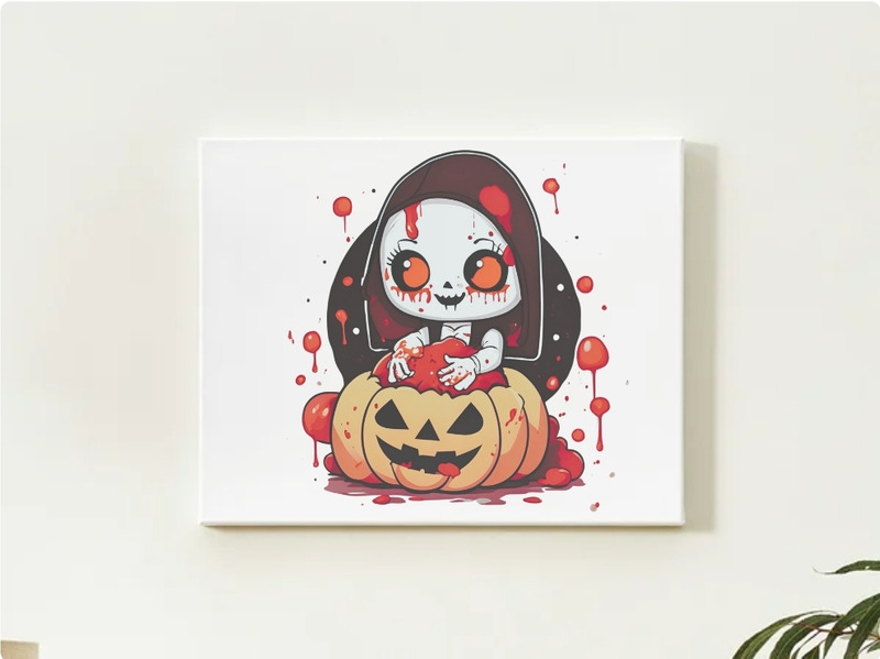 Süßes und gruseliges Halloween-Design PNG, Horror-Thema, Digital - Eigenschaften Bild 1