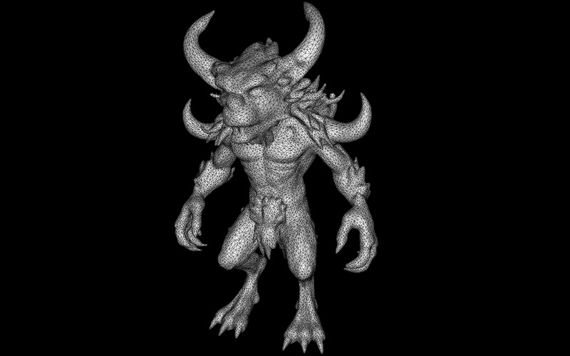 Tribù mitica dei Minotauri: Collezione di creature cornute fantasy, modello 3D - Caratteristiche Immagine 29