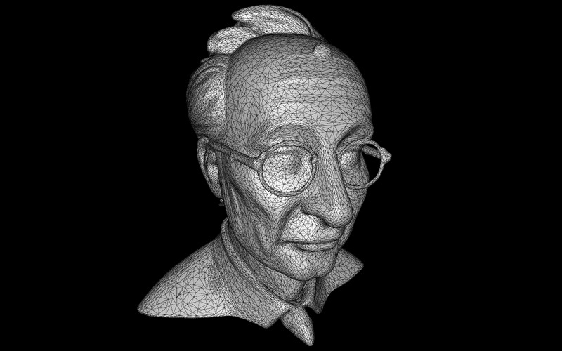 Senior Gentleman karaktär byst gratis 3D-modell - Features Image 4