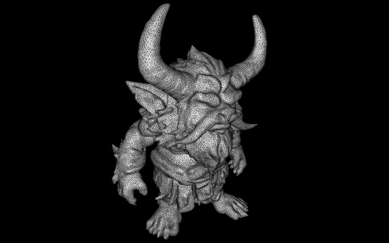 Guardiani cornuti mistici - Pacchetto modello 3D di creature fantasy - Caratteristiche Immagine 7