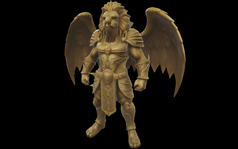 Mythic Realms: AI‑Crafted Fantasy Guardians 3D Pack 3D Model - Features Image 28