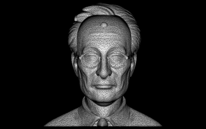 Senior Gentleman karaktär byst gratis 3D-modell - Features Image 6