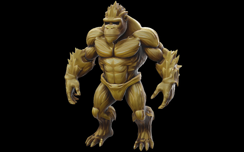 Savage Primal Gorilla Evolution Pack Model 3D - Obraz funkcji 16
