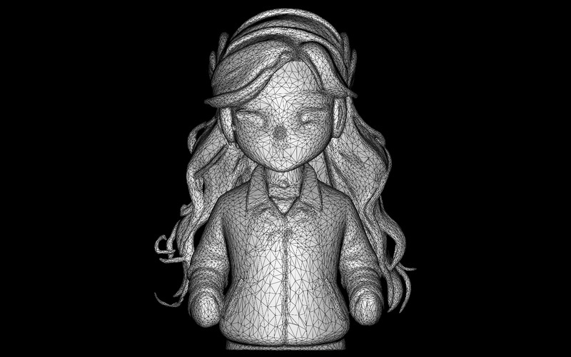 Anime Bebek Koleksiyonluk Büst Alacakaranlık İlham Perisi Ücretsiz 3D Model - Features Image 6