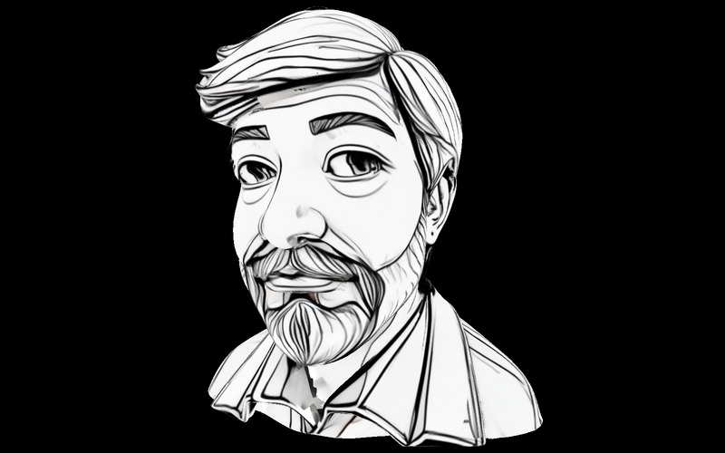 Friendly Swoop Gentleman Bust Free 3D Print Model - Features Image 7